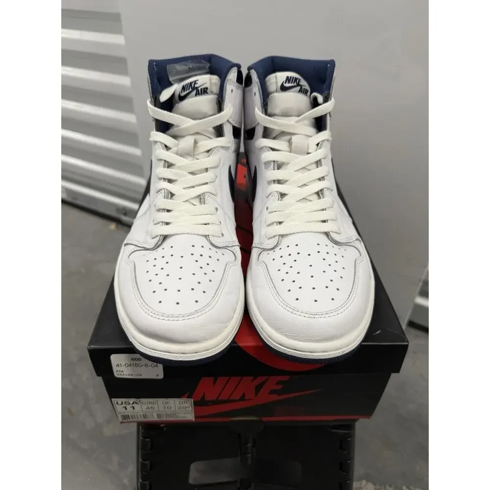 Nike Air Jordan 1 Retro High OG Metallic Navy Size 11 Mens Sneakers - 55508-106